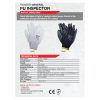 g055 gloves 002. Pioneer White Pu Coated Inspector Gloves