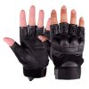 dzi fingerless rubber knuckle tactical gloves 001. TacSpec Basic Fingerless Rubber Knuckle Tactical Gloves - Various