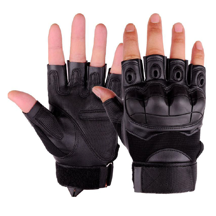 dzi fingerless rubber knuckle tactical gloves 001. TacSpec Basic Fingerless Rubber Knuckle Tactical Gloves - Various