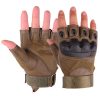dzi fingerless rubber knuckle tactical gloves 002. TacSpec Basic Fingerless Rubber Knuckle Tactical Gloves - Various