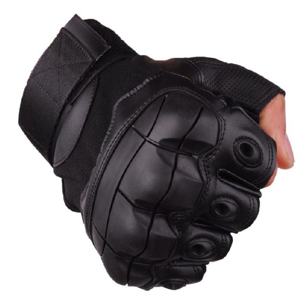 dzi fingerless rubber knuckle tactical gloves 004. TacSpec Basic Fingerless Rubber Knuckle Tactical Gloves - Various