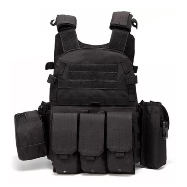 medium-molle-vest---bk-001. Basic Medium MOLLE Plate Carrier/Vest Only - Various