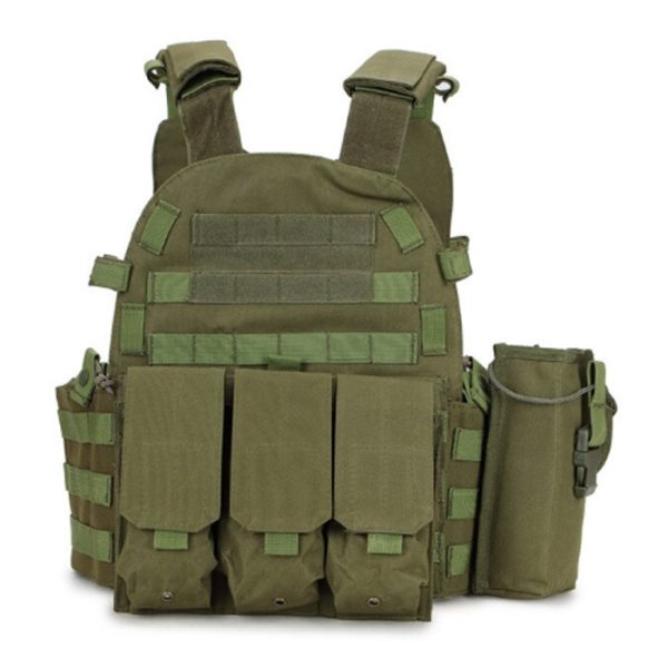 medium-molle-vest---od-001. Basic Medium MOLLE Steel AK Plate Carrier/Vest - Various