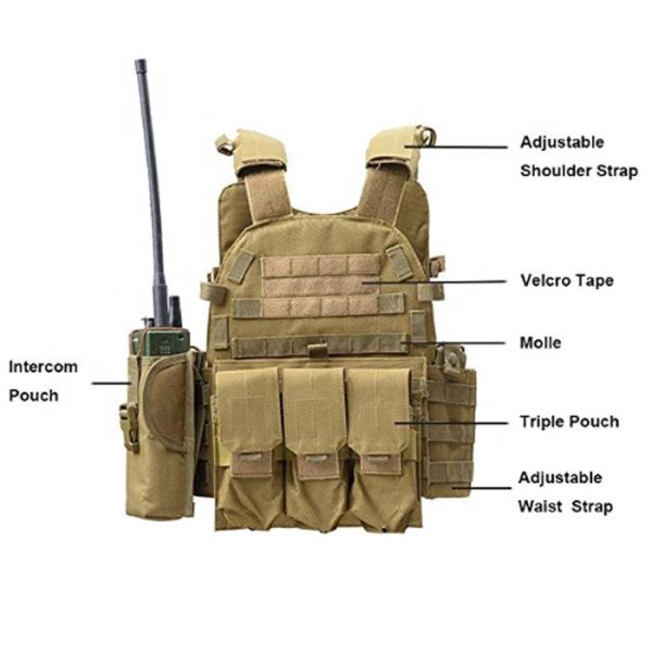 basic molle plate carrier 005. Basic Medium MOLLE Steel AK Plate Carrier/Vest - Various