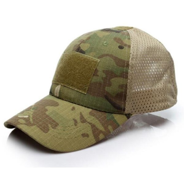 mesh-cap-mc-001. TacSpec Mesh Tactical Cap with Velcro - Various