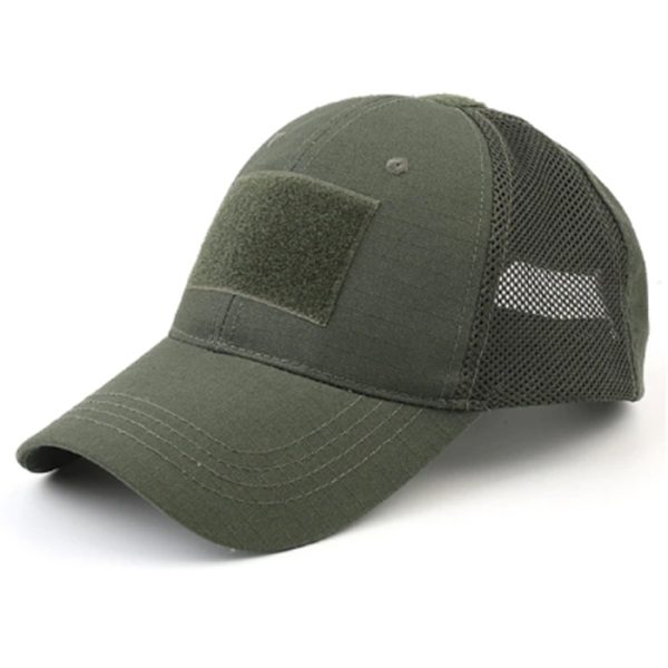 mesh-cap-od-001. TacSpec Mesh Tactical Cap with Velcro - Various