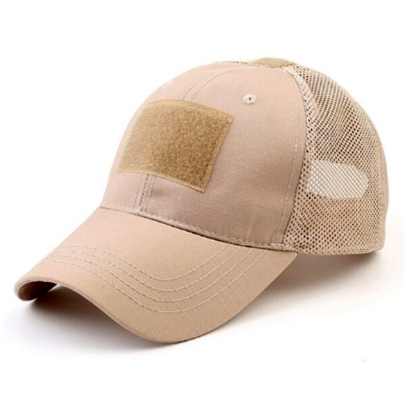 mesh-cap-tan-001. TacSpec Mesh Tactical Cap with Velcro - Various