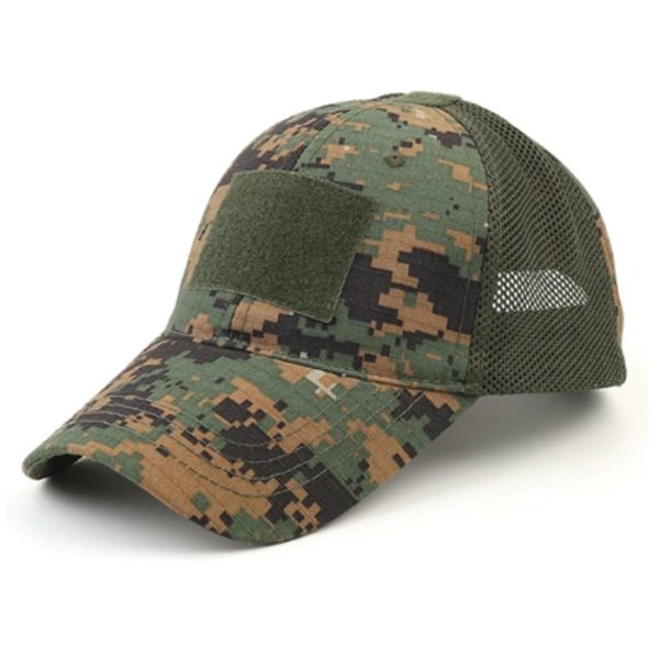 mesh-cap-wd-001. TacSpec Mesh Tactical Cap with Velcro - Various