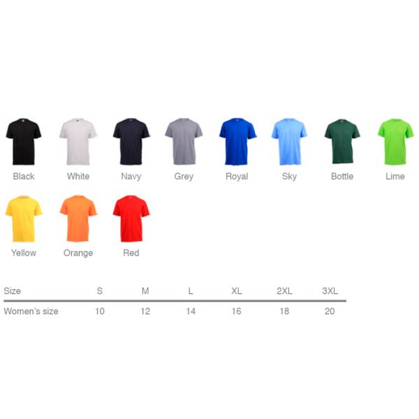 140g-plain-t-shirt-000-sc. 140g Plain T-Shirt - Various