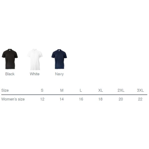 180g-ladies-polo-golf-shirt-sc. 180g Pique Knit Ladies Polo Golf Shirt - Various