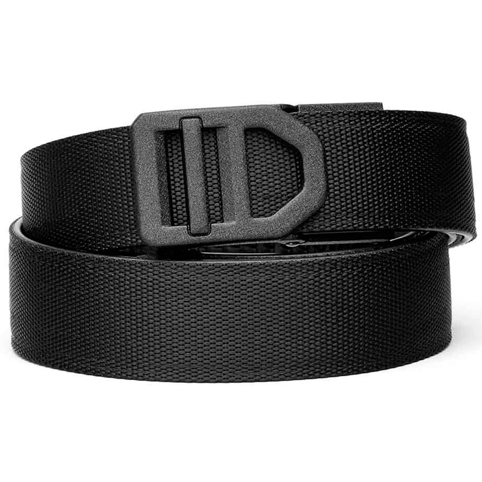 kore-tactical-x5-belt-black-001. Kore EDC Reinforced Tactical Ratcheting Gun Belt with X5 Buckle - Black - 24" - 54"