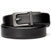 kore-leather-x3-belt-black-001. Kore Classic Reinforced Leather Ratcheting Gun Belt with X3 Buckle - Black - 24" - 44"