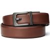 kore-leather-x3-belt-brown-001. Kore Classic Reinforced Leather Ratcheting Gun Belt with X3 Buckle - Brown - 24" - 44"
