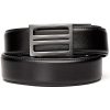 kore-leather-x1-belt-black-001. Kore Classic Reinforced Leather Ratcheting Gun Belt with X1 Buckle - Black - 24" - 44"