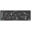 cerus-gear-promat-ar-15-schematic-001. Cerus Gear Rifle Promat Cleaning Mat - AR15 Schematic - Charcoal Grey