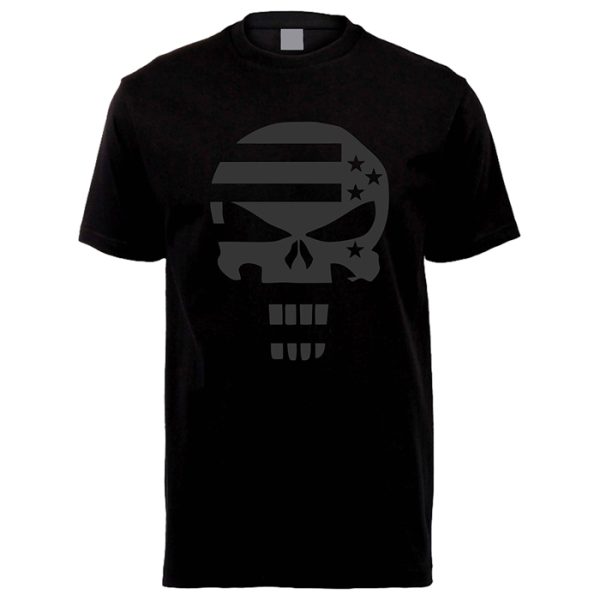 us-flag-punisher-003. DZI "US Flag Punisher" 180g Logo T-Shirt - Various