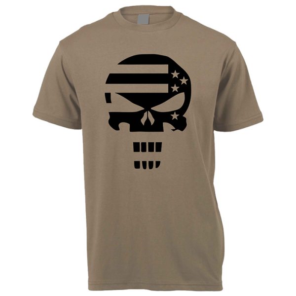 us-flag-punisher-002. DZI "US Flag Punisher" 180g Logo T-Shirt - Various