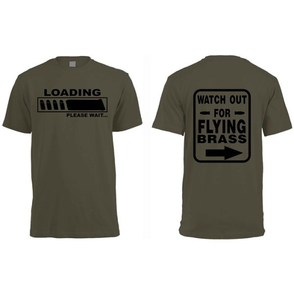 loading-shirt-001. DZI "Flying Brass" 180g Logo T-Shirt - Various