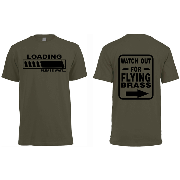 loading-shirt-001. DZI "Flying Brass" 180g Logo T-Shirt - Various