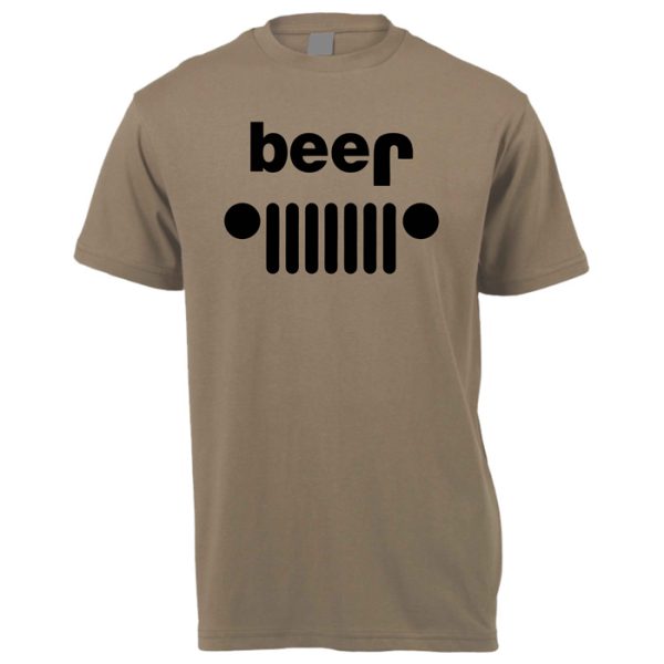 beer-jeep-shirt-001. DZI "Beer/Jeep" 180g Logo T-Shirt - Various