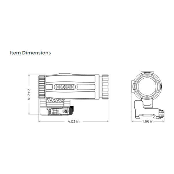 holosun-hm3x-004. Holosun HM3X Magnifier/Flip to side & QD mount