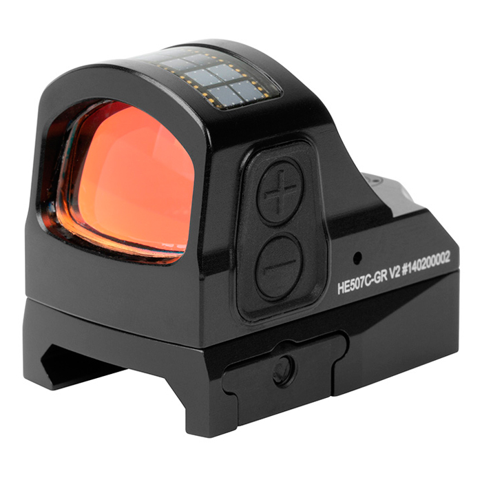 holosun-he507c-gr-001. Holosun HE507C-GR Pistol Sight, Green Circle Dot/Solar Panel
