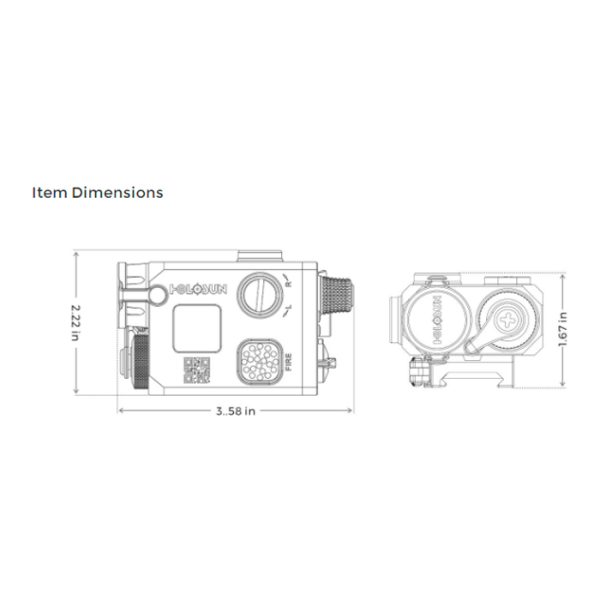 holosun-ls321r-005. Holosun LS321G Visible Laser/IR Laser/IR Illuminator/Laser Designator/Military