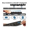 mturs09s-002. UTG PRO M-LOK 4-Slot Picatinny Rail Section, Black