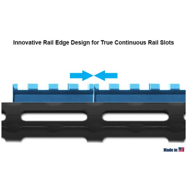 mturs09m-004. UTG PRO M-LOK 8-Slot Picatinny Rail Section, Black