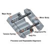 mnt-dt2pw01-003. UTG .22/Airgun to Picatinny/Weaver Low Pro Snap-in Adaptor