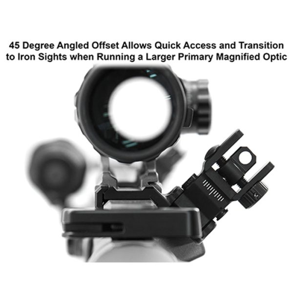 mt-945-002. UTG ACCU-SYNC 45 Degree Angle Flip Up Rear Sight
