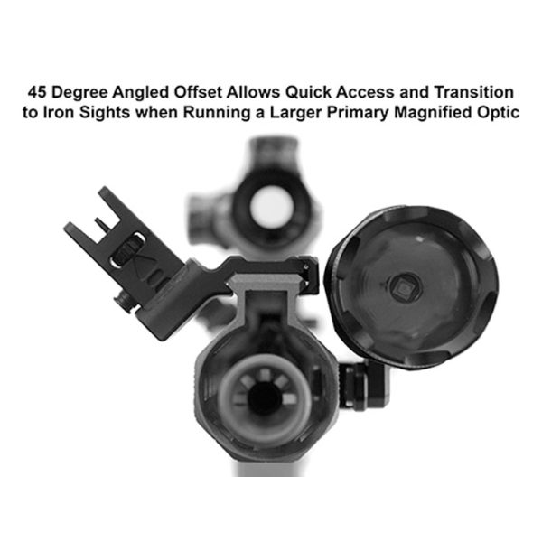 mt-745-002. UTG ACCU-SYNC 45 Degree Angle Flip Up Front Sight