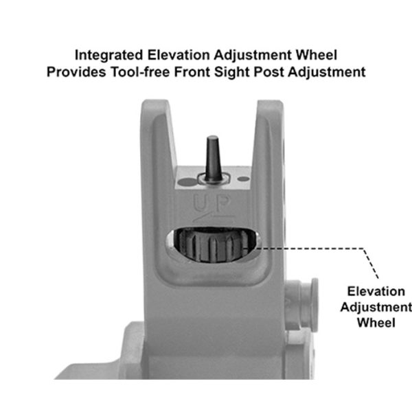 mt-745-004. UTG ACCU-SYNC 45 Degree Angle Flip Up Front Sight