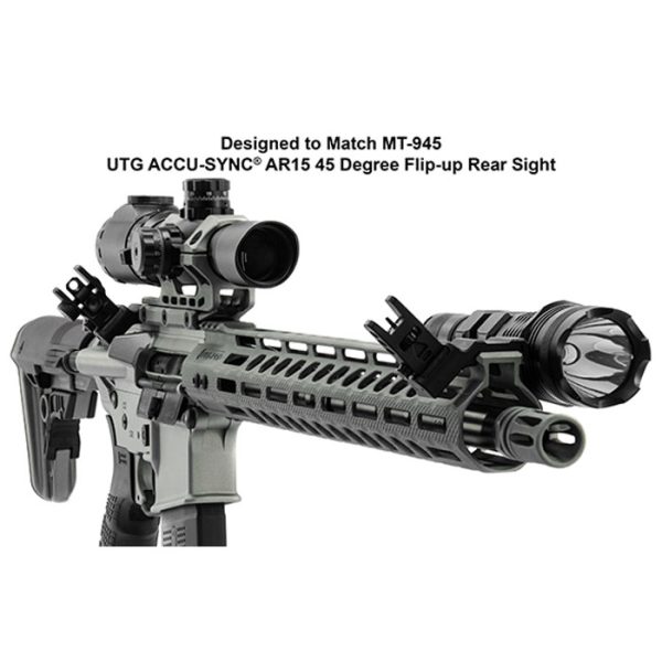 mt-745-006. UTG ACCU-SYNC 45 Degree Angle Flip Up Front Sight