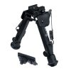 tl-bp98q-001. UTG Super Duty Bipod, Quick Detach, 6.0"- 8.5" Center Height
