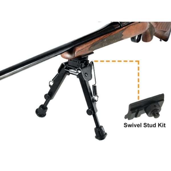 tl-bp98q-003. UTG Super Duty Bipod, Quick Detach, 6.0"- 8.5" Center Height