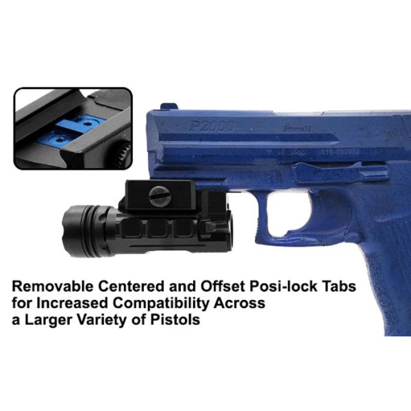 lt-elp123r-a-006. UTG Sub-Compact LED Ambi. Pistol Light, 400 Lumen