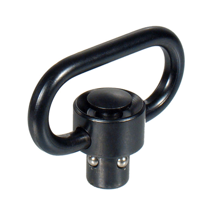 tl-qdsw18-001. UTG Heavy Duty Push Button QD Sling Swivel, 1.38" Loop