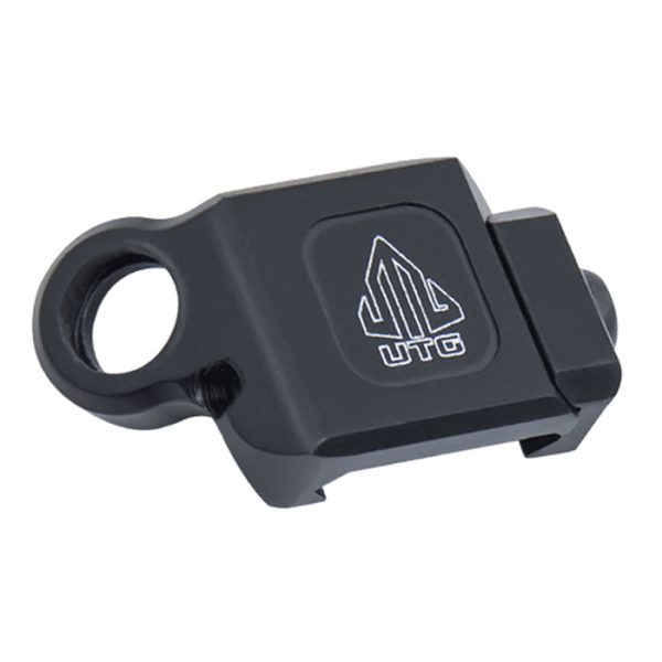 tl-swpm01-001. UTG Low-Pro Picatinny-Mount Angled QD Sling Swivel Adaptor