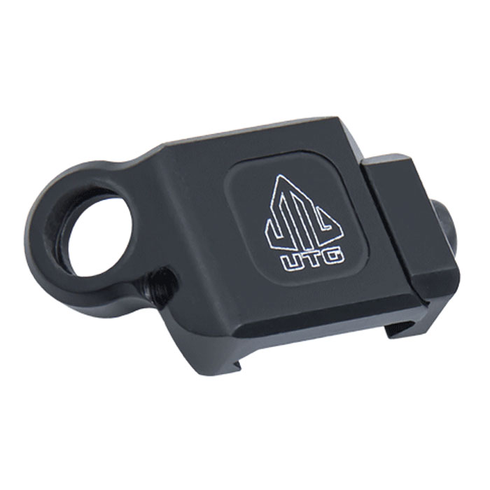 tl-swpm01-001. UTG Low-Pro Picatinny-Mount Angled QD Sling Swivel Adaptor