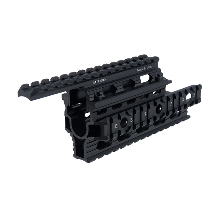 mtu009-001. UTG PRO Universal AK47 Quad Rail Handguard