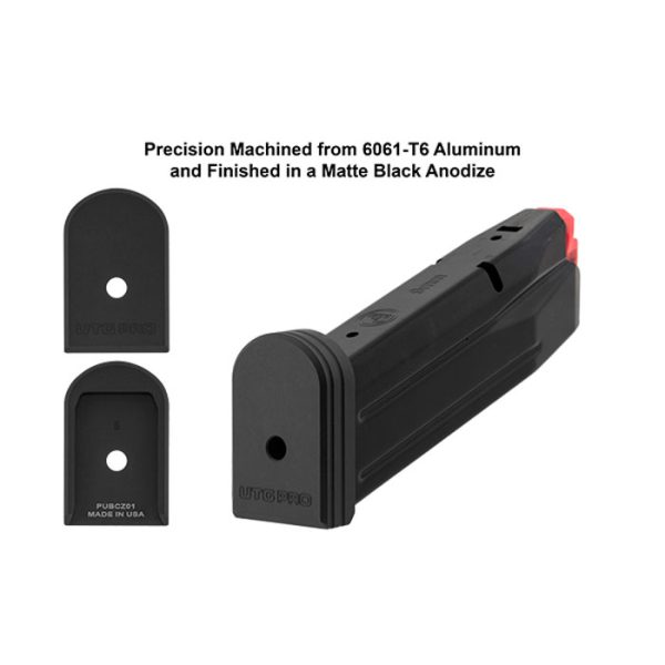 pubcz01-002. UTG PRO +0 Base Pad, CZ P07/P10C, Matte Black Aluminium