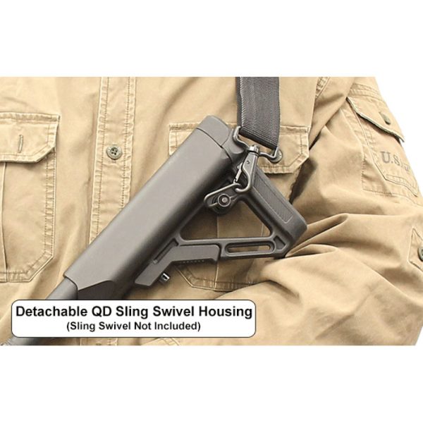 rbus1bms-004. UTG PRO AR15 Ops Ready S1 Mil-spec Stock Only - Black