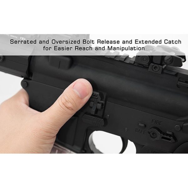 tlt-tksbc-003. UTG AR15 Oversized Bolt Catch, Matte Black, Steel