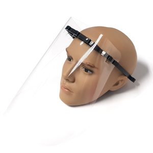 2-piece-face-shield-001. 2 Piece Complete Reuseable Protective Face Shield with Replaceable Visor/Shield