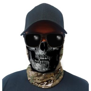 multi-use-tubular-bandana-gator-face-shield-multi-. Multi-Use Tubular Bandana/Gator Face Shield - Multicam Skull
