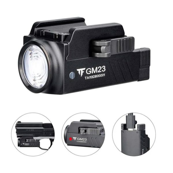 trustfire-gm23-weaponlight-001. TrustFire GM23 800 Lumen Weaponlight - Black
