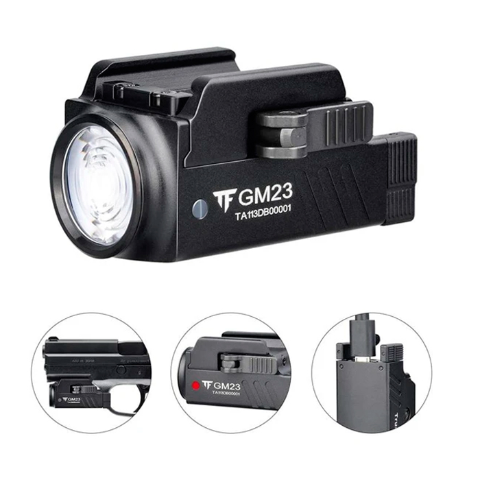 trustfire-gm23-weaponlight-001. TrustFire GM23 800 Lumen Weaponlight - Black