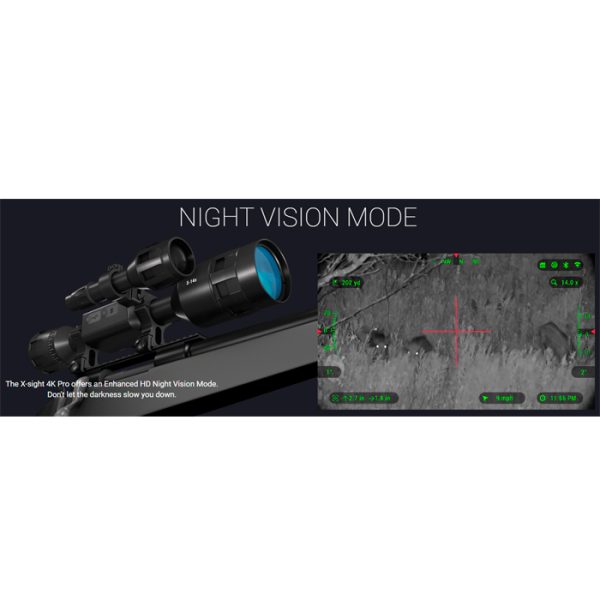 atn-dgwsxs3144kp-004. ATN X-Sight 4K, 3-14x, Pro Edition Smart Day/Night Hunting Rifle Scope