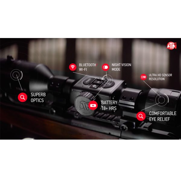 atn-dgwsxs3144kp-002. ATN X-Sight 4K, 5-20x, Pro edition Smart Day/Night Hunting Rifle Scope